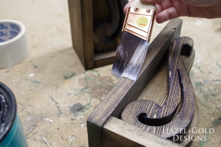 DIY Decorative Wooden Bookends- do final coats of polycrylic to seal