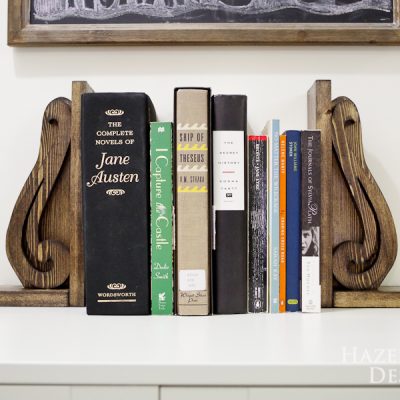 DIY Decorative Wooden Bookends
