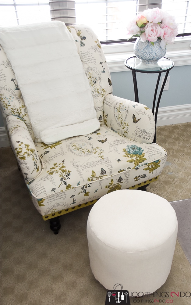 How to make a DIY upholstered ottoman footstool for $25!