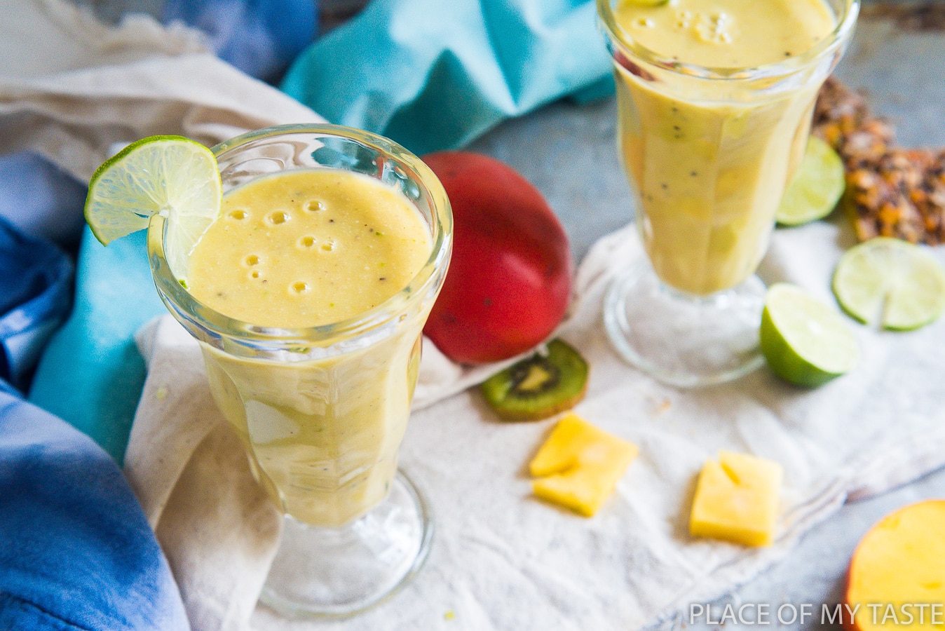 Fresh mango smoothie - so easy to make and healthy too!