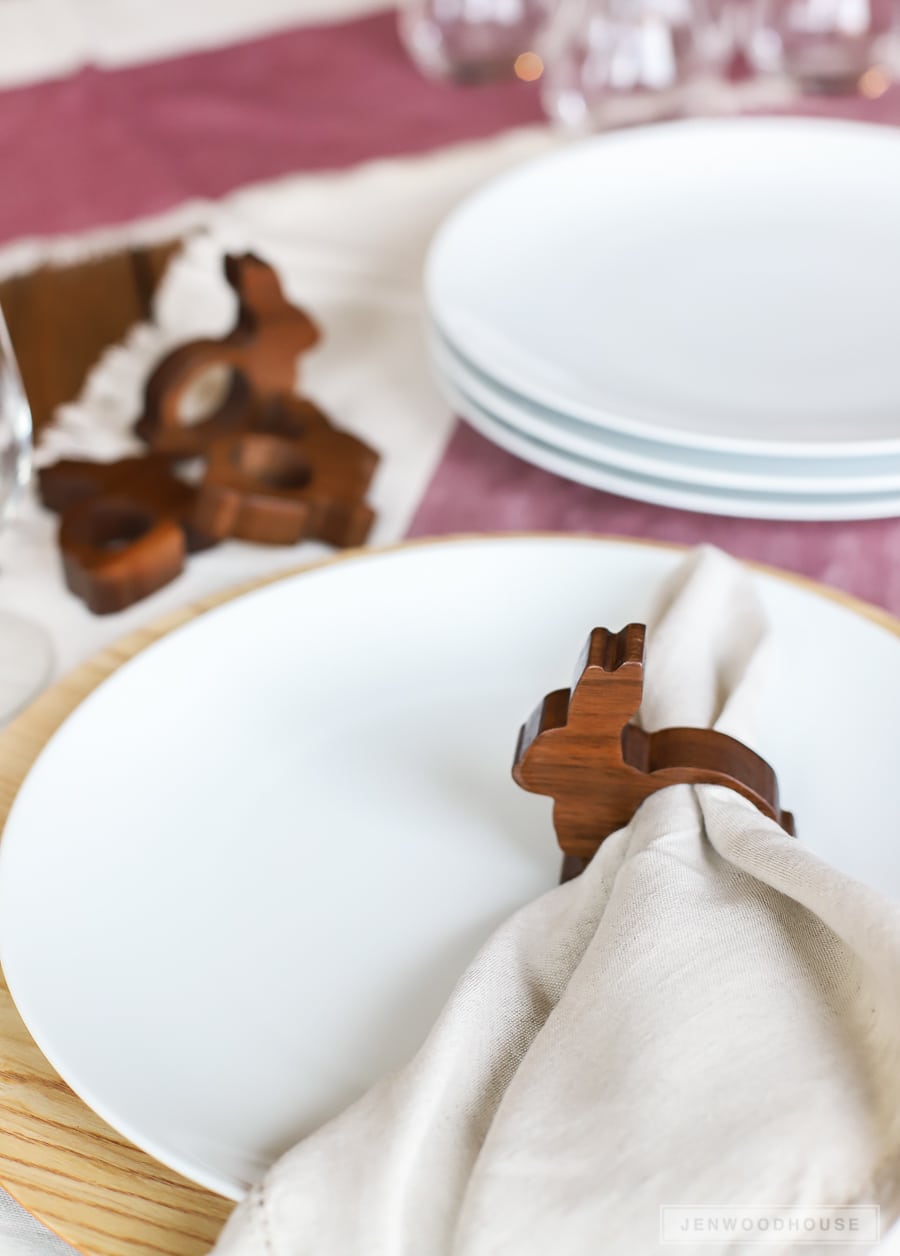 3-Ring Wood Napkin Ring + Reviews