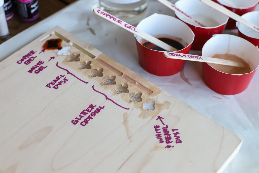 Experimenting with food safe epoxy resin for an inlay cutting board