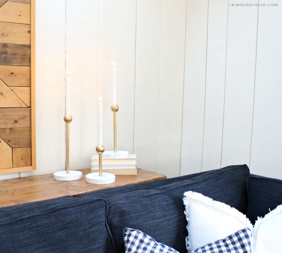 diy modern candleholders