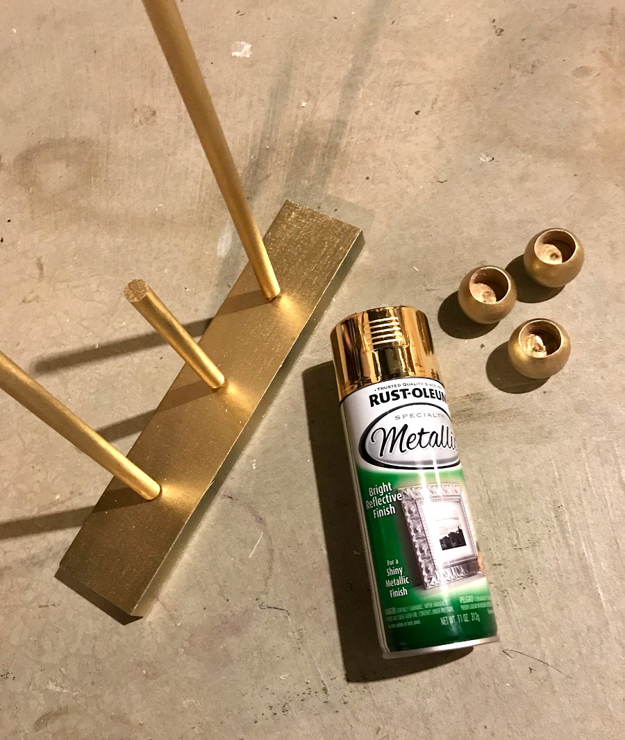 modern brass candleholders step 7