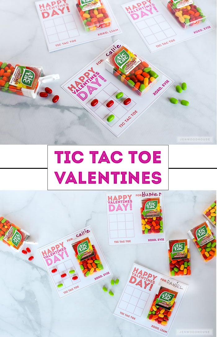 Make these adorable Tic Tac Toe Valentines Day Cards for your kiddos! Free printable included!