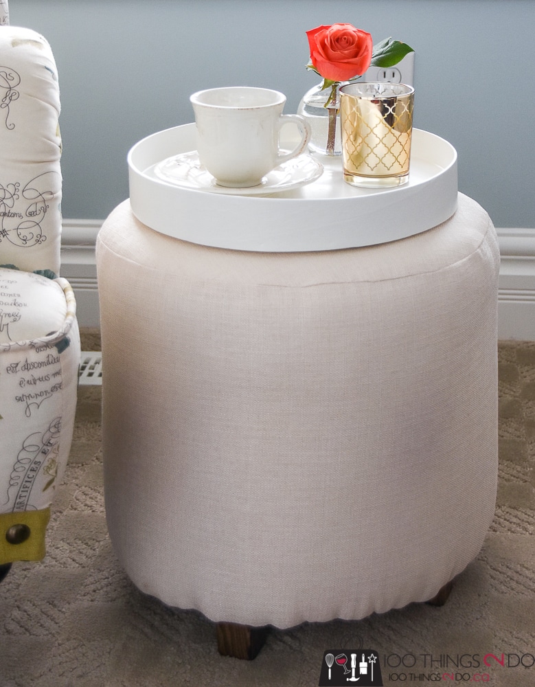 Easy DIY Foot Stool Made from an Old Table