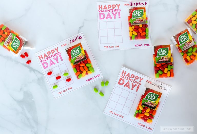 DIY Tic Tac Toe Valentines