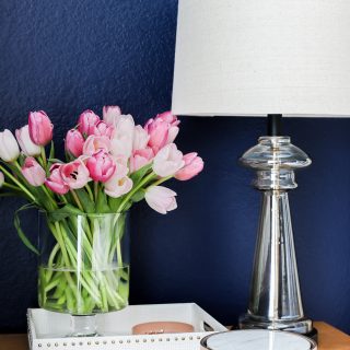 Add fresh tulips to your nightstand to bring Spring into your bedroom
