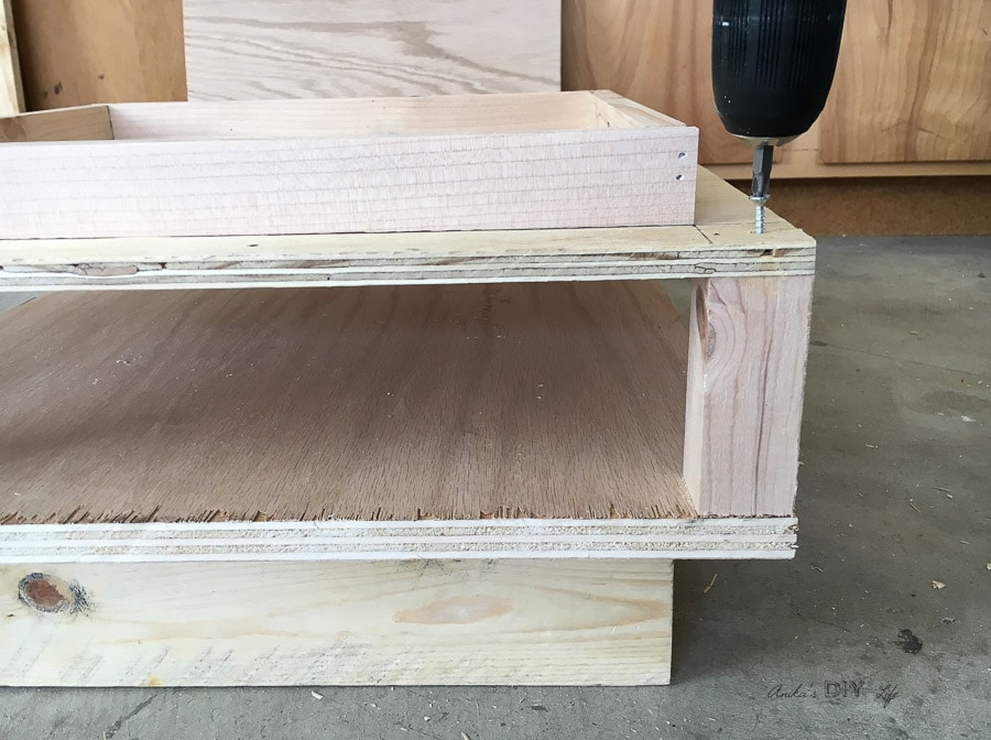 How to build a chunky tiered end table