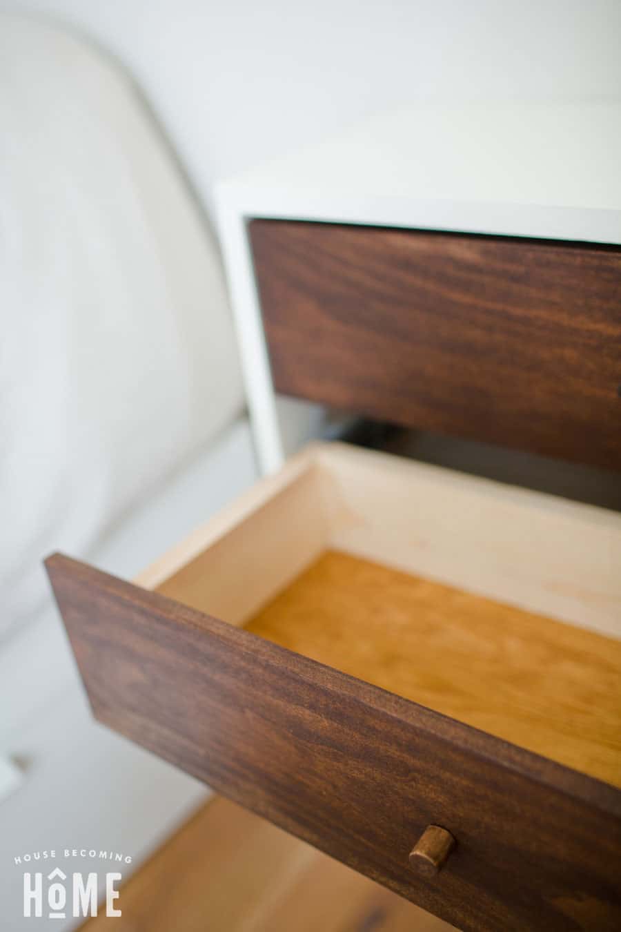 nightstand drawer open