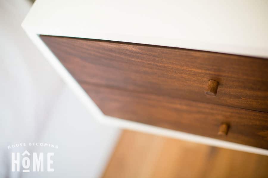 top view floating nightstand