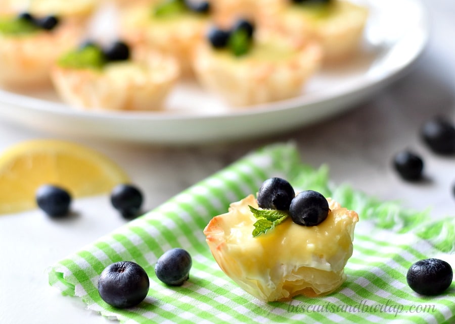 lemon cheesecake mini tarts