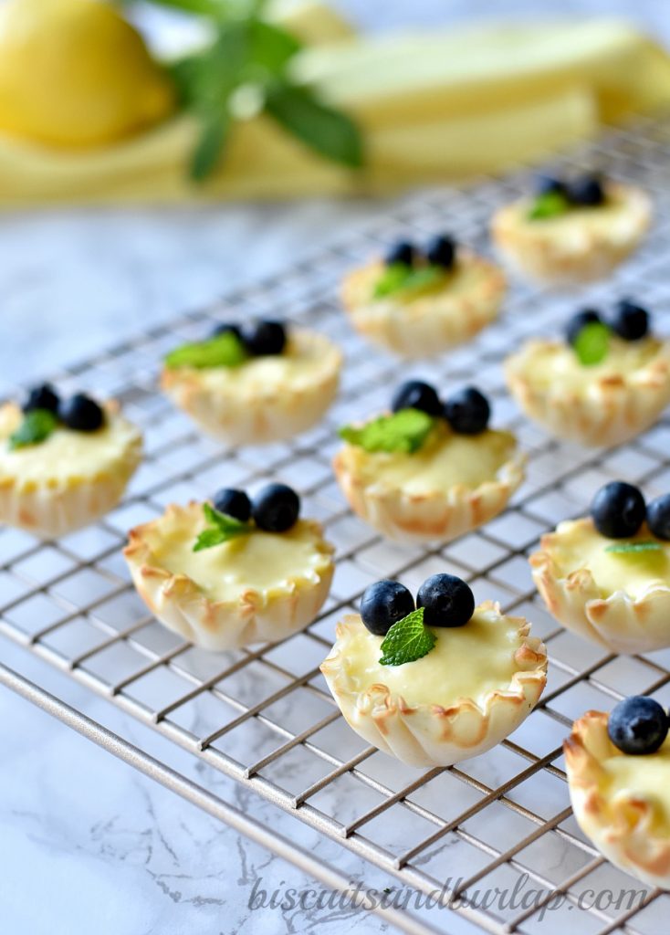 lemon cheesecake mini tarts