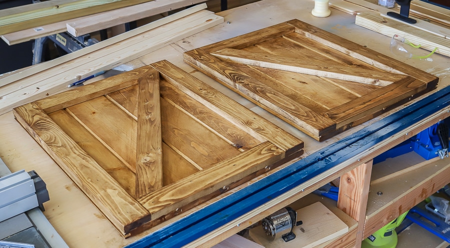 Sliding barn door loft bed doors