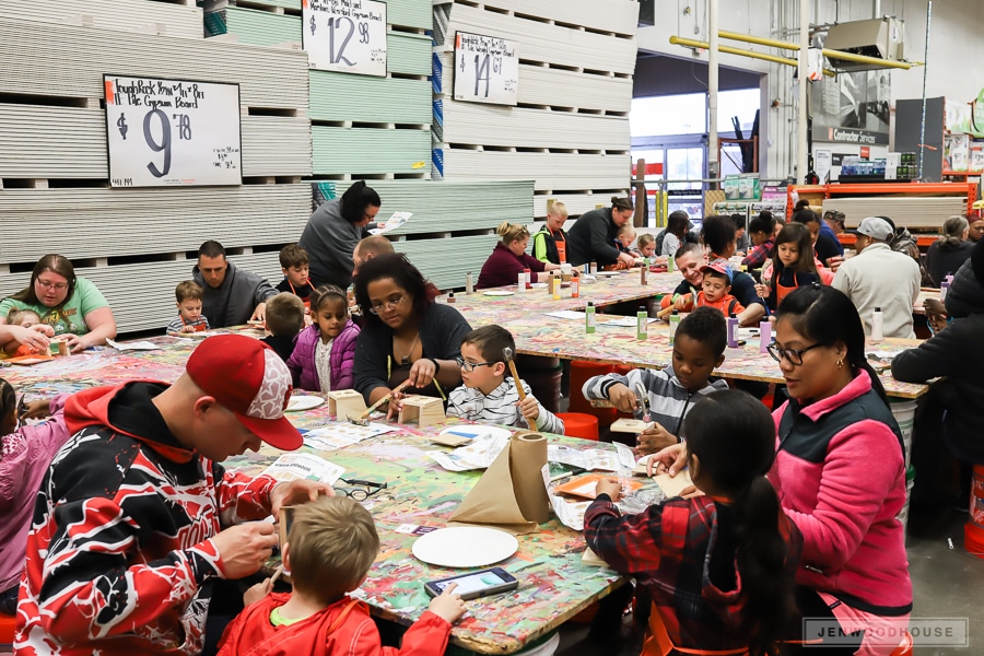 The Home Depot Kids Free monthly instore!