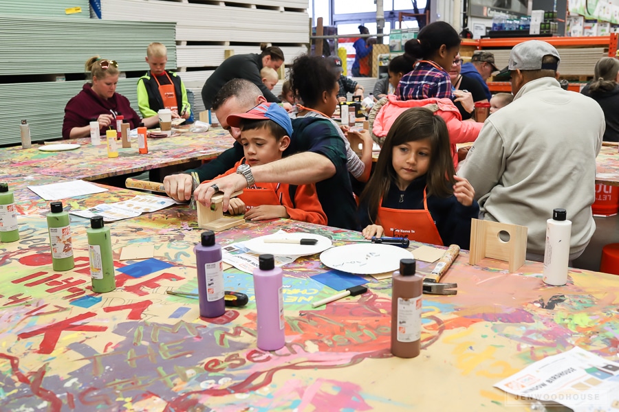 The first saturday of every month Home Depot hosts a FREE kid's worksh, home depot