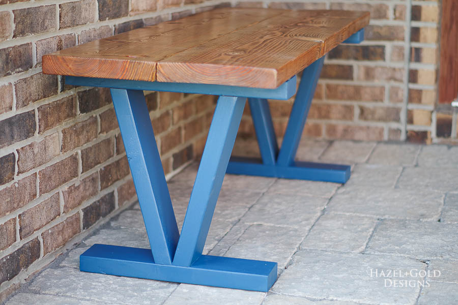 Easy And Inexpensive Diy Outdoor Bench The House Of Wood