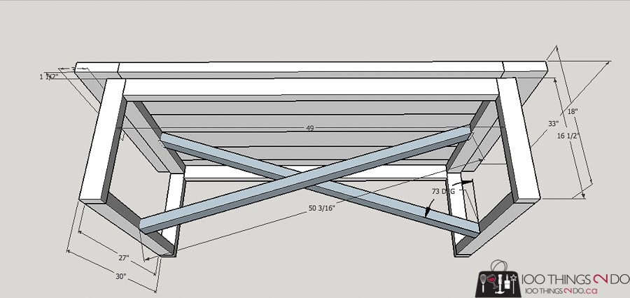 DIY Coffee table, Rustic Industrial coffee table, Restoration Hardware knock-off, easy coffee table, coffee table plans