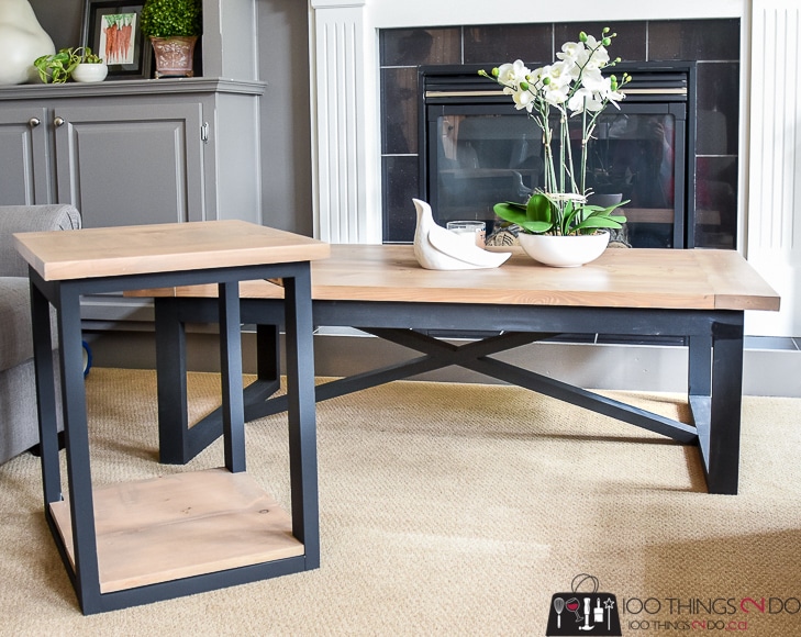 DIY Coffee table, Rustic Industrial coffee table, Restoration Hardware knock-off, easy coffee table, coffee table plans