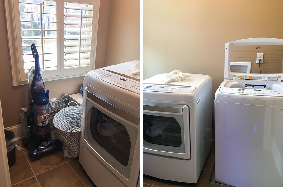 Before laundry room makeover