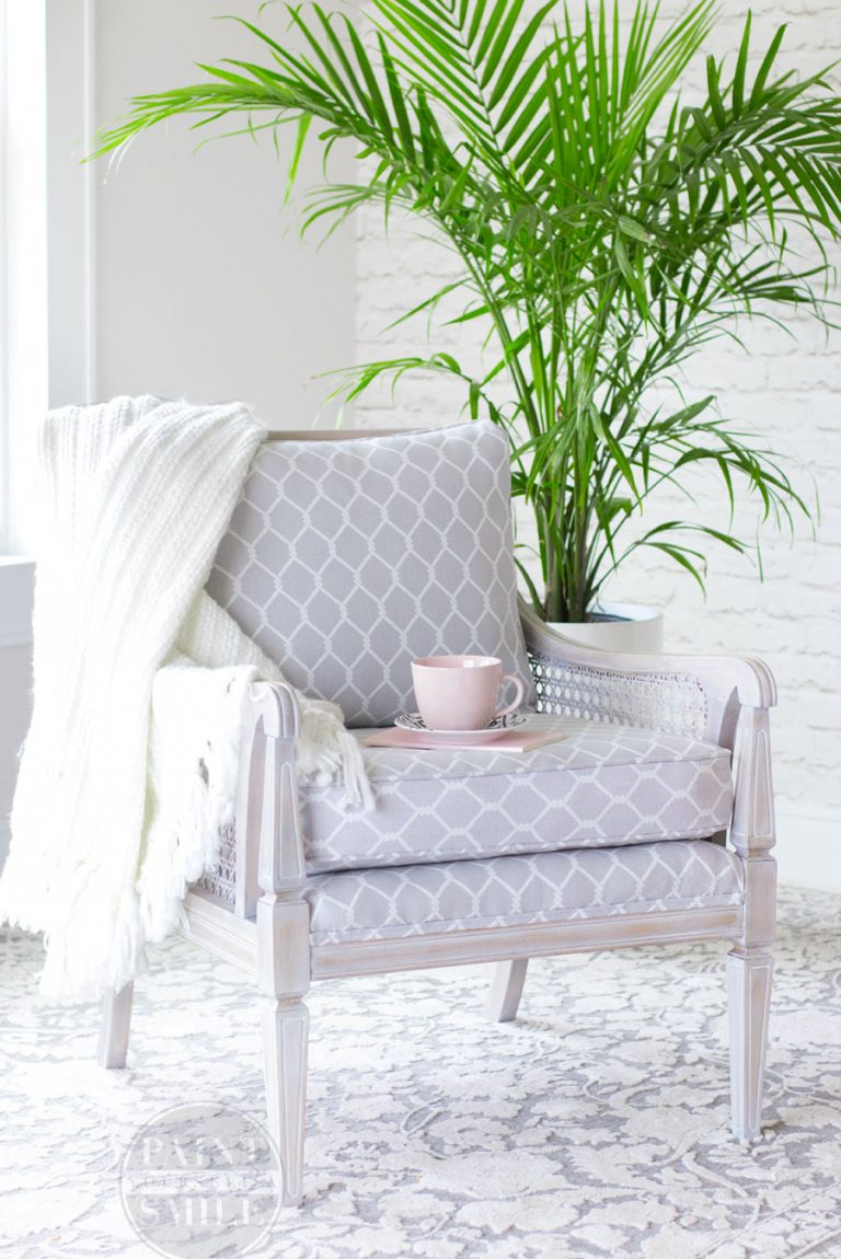 How To Whitewash Finish Cane Chair Refinishing Makeover