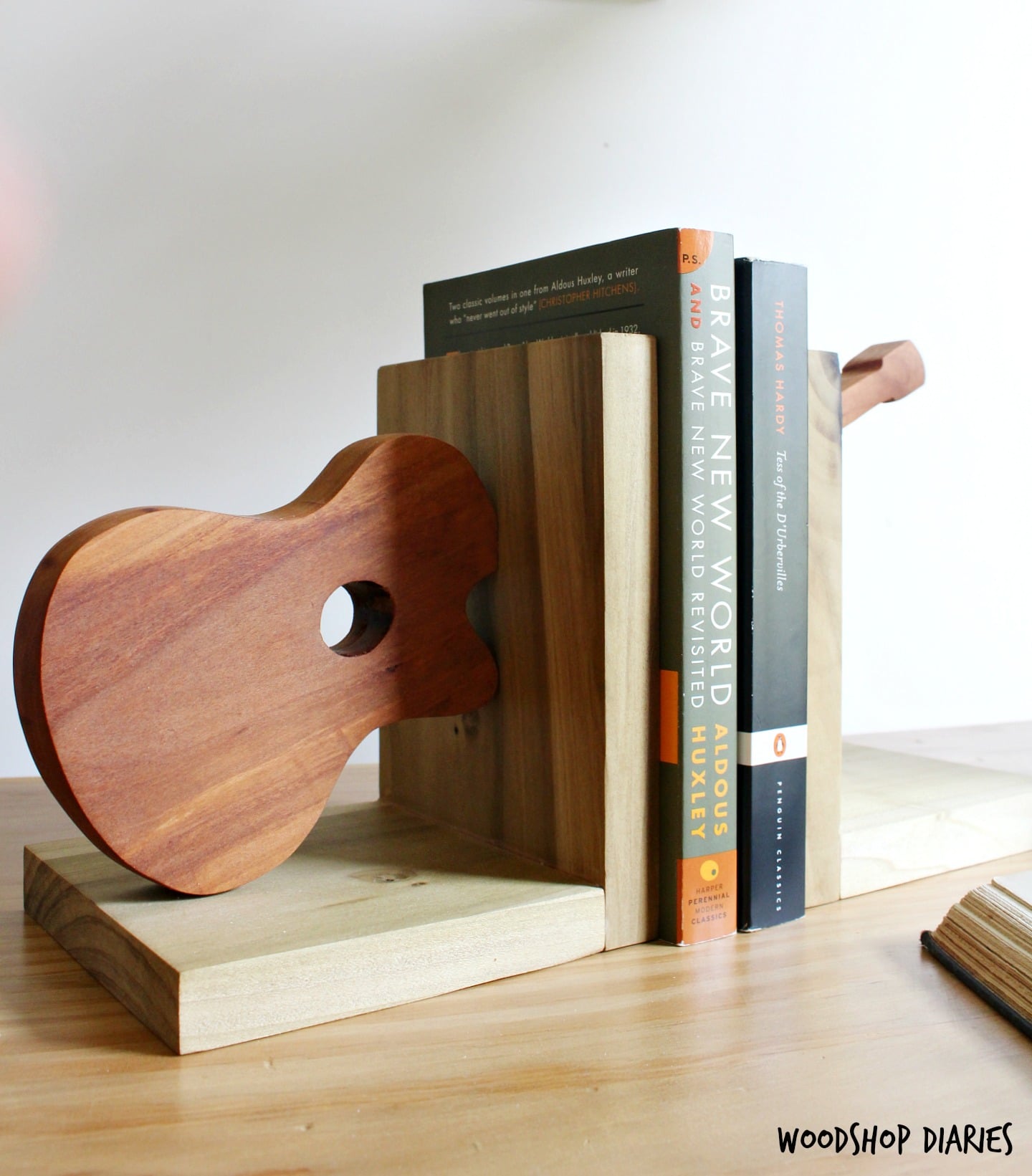 solid wooden bookends diy