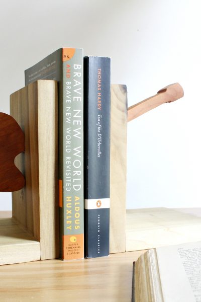 How to Make Simple DIY Guitar Shaped Bookends