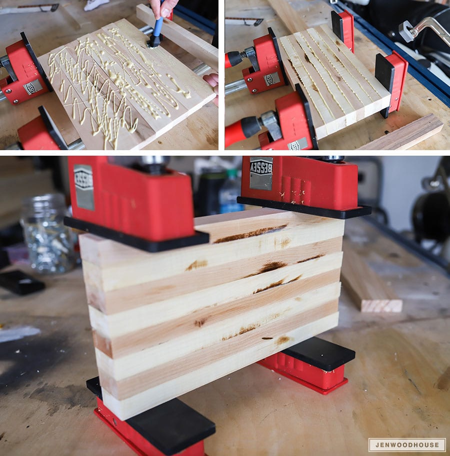 How to glue up a cutting board