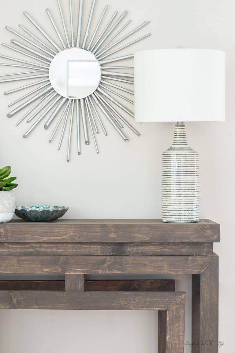 How to build a DIY Ballard DesignsInspired Console Table