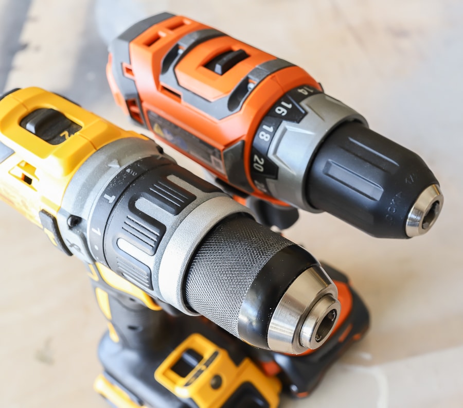 Dewalt vs. Ridgid Drill Driver Combo Kit Tool Comparison