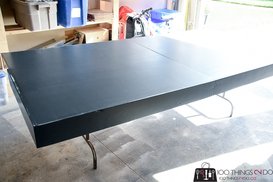 How To Make A DIY Folding Ping Pong Table - Half the cost ...