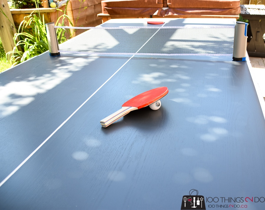 How To Make A DIY Folding Ping Pong Table - Half the cost of store-bought!