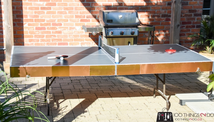 Folding ping pong table, DIY ping pong table, ping pong table, how to make a collapsible ping pong table