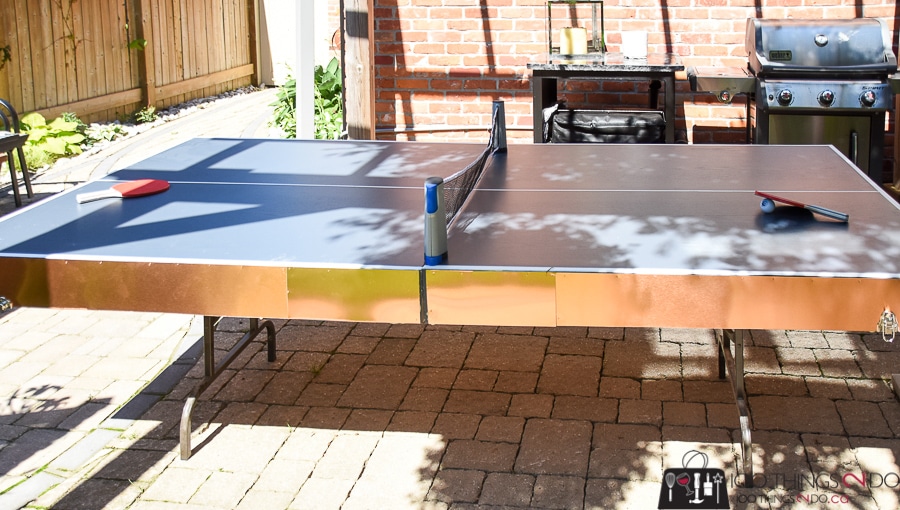 How To Make A DIY Folding Ping Pong Table - Half the cost of store-bought!