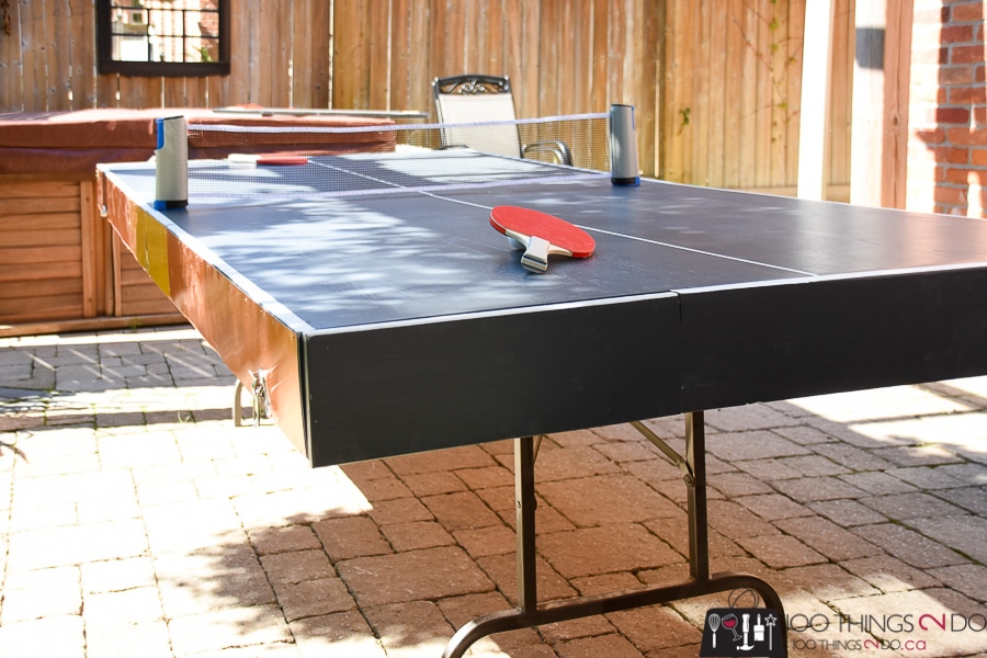 How To Make A DIY Folding Ping Pong Table - Half the cost of store-bought!