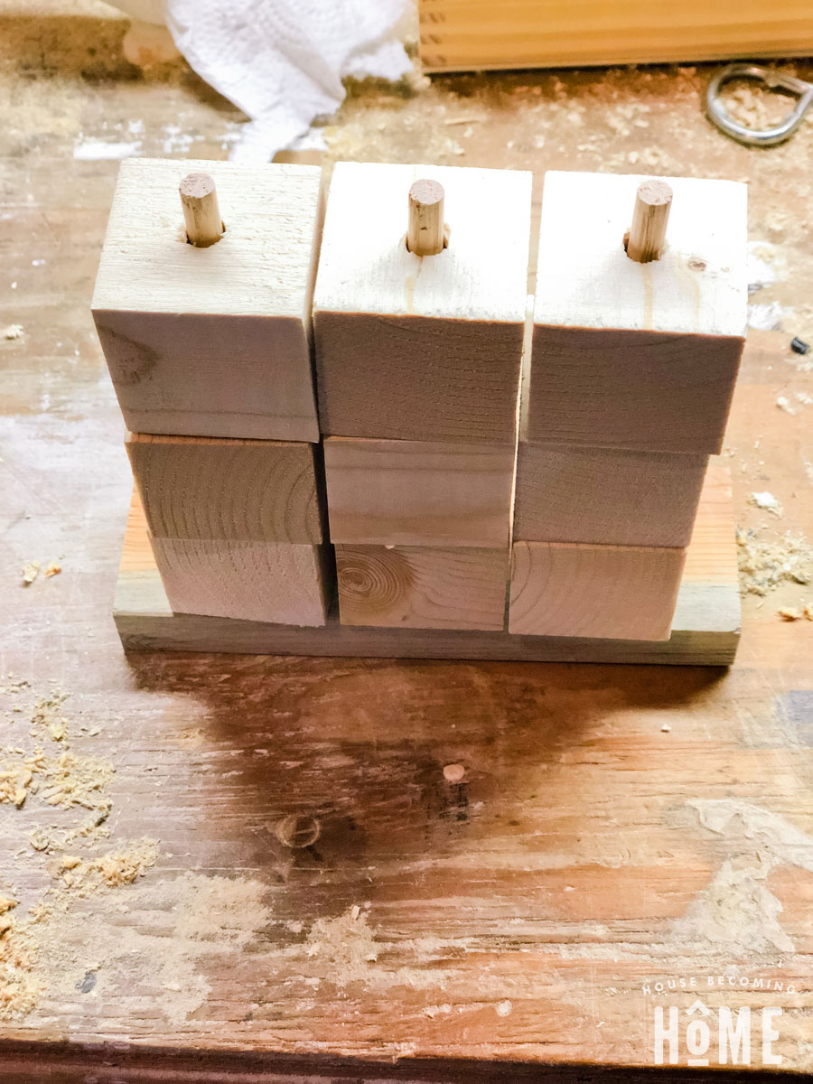 Diy cheap stacking blocks