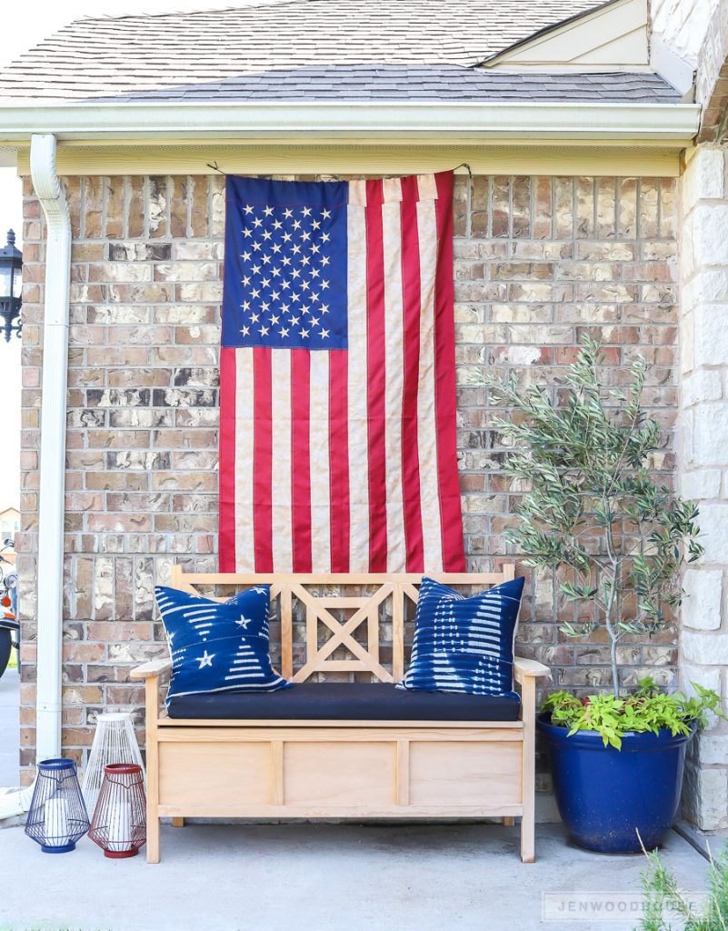 Patriotic Porch Decor - How To Decorate Your Porch For the Fourth of July