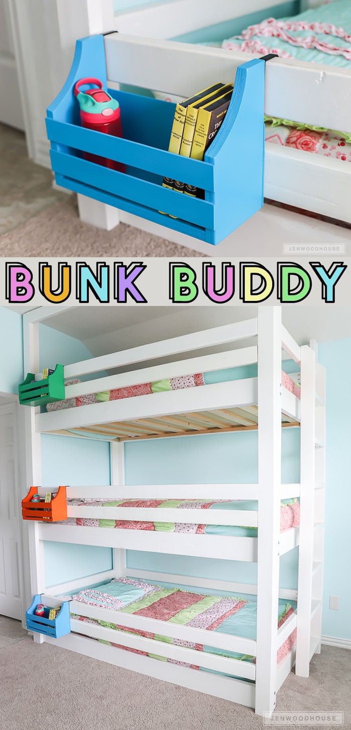 DIY Bunk Buddy Bunk Bed Shelf