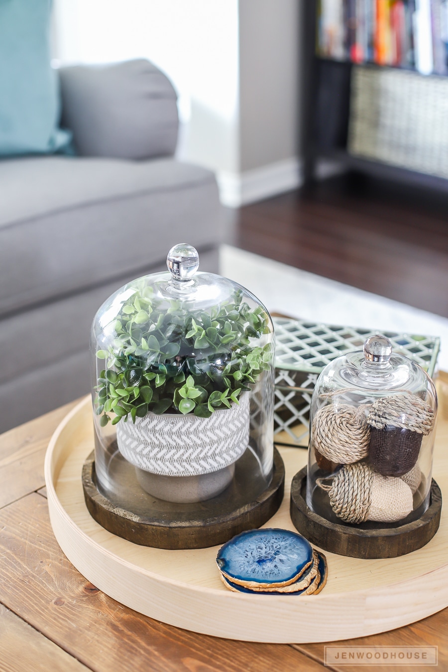 Seasonal touches in the living room to celebrate Fall