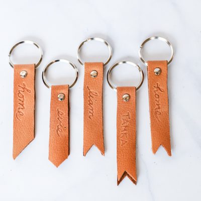 DIY Personalized Leather Keychain