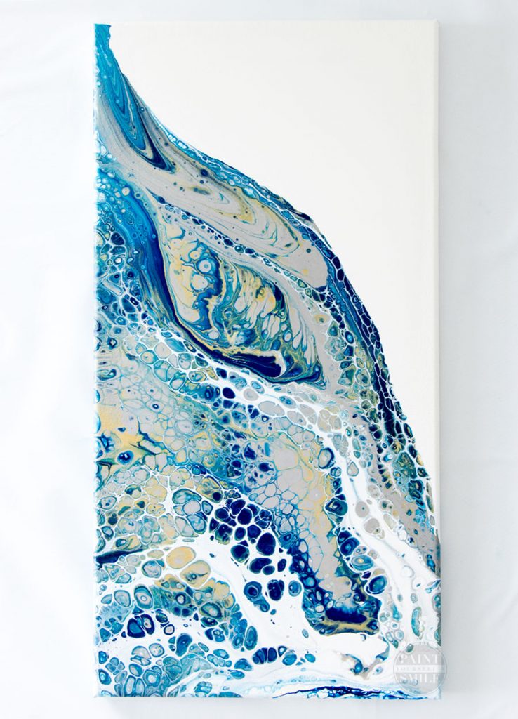 Aquatic Beauty Acrylic Pour Painting