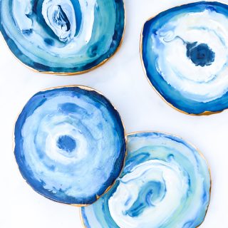 How to make DIY agate coasters with polymer clay