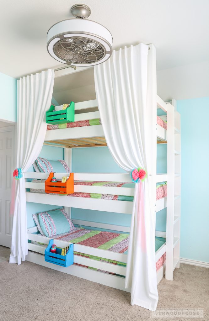 7 Awesome Diy Kids Bed Plans Bunk, Little Girl Bunk Bed Plans