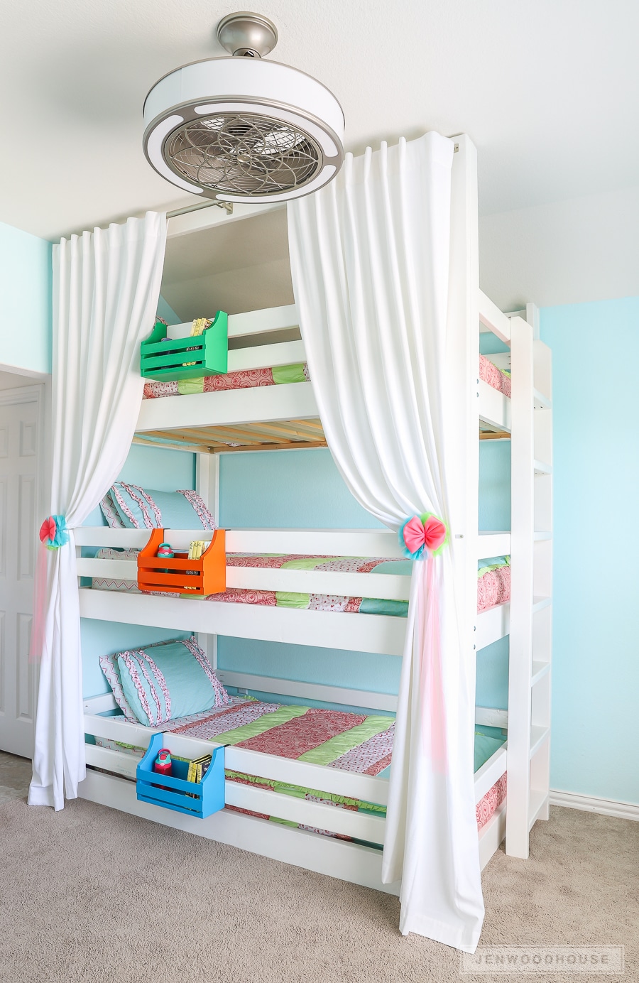 How To Build A Diy Triple Bunk Bed, How Much Do Custom Bunk Beds Cost