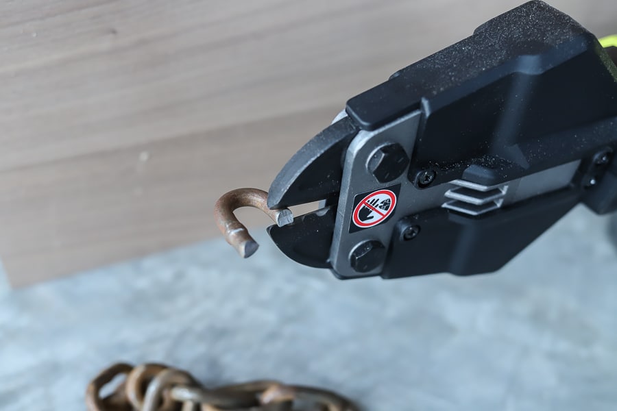 Tool review of RYOBI bolt cutters