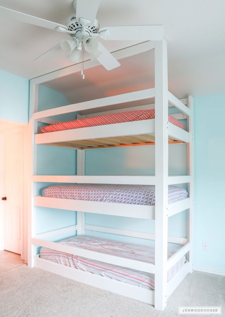How To Build A DIY Triple Bunk Bed Plans and Tutorial!