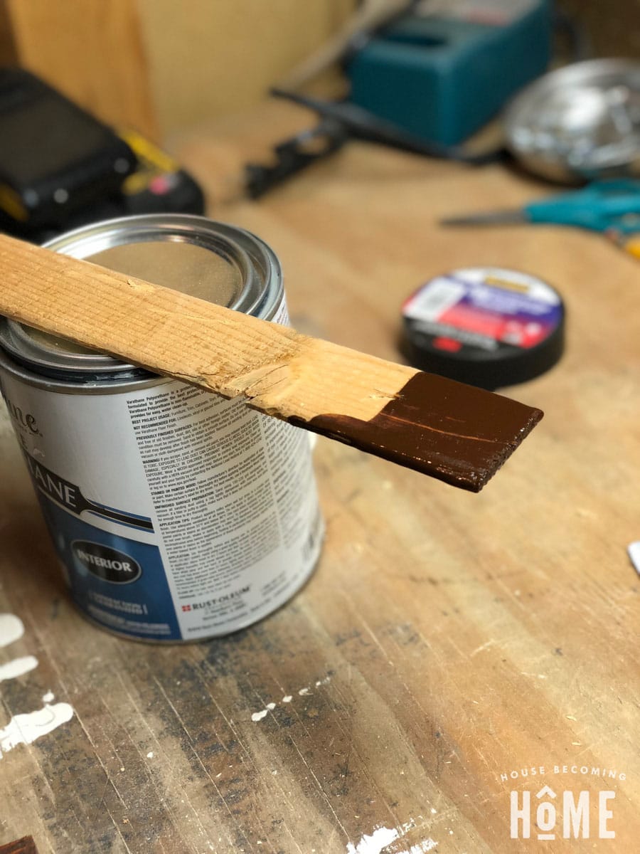 stain stir stick scrap