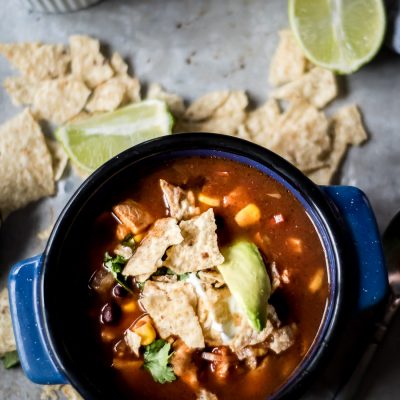 30-Minute Authentic Chicken Tortilla Soup