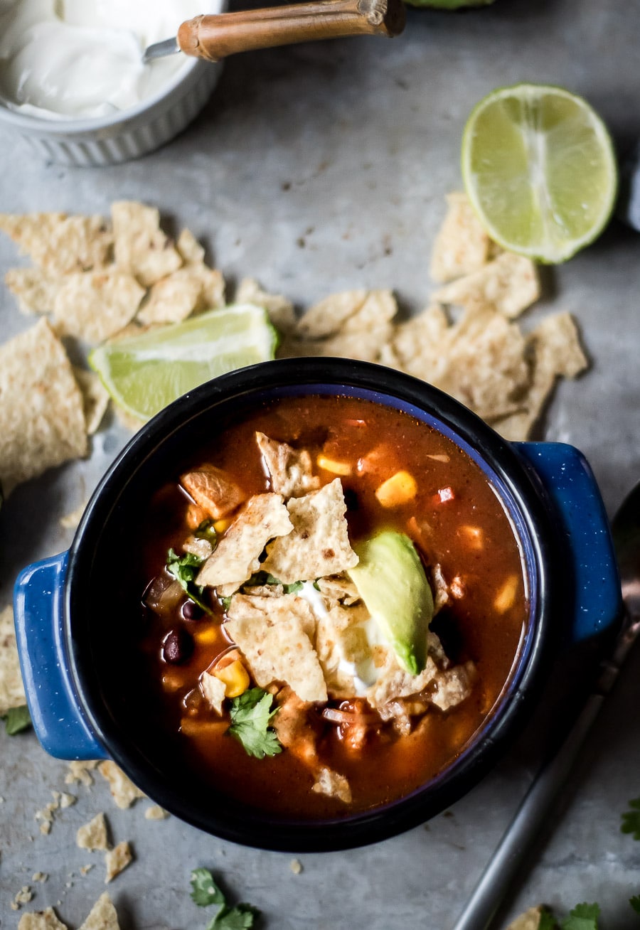 Chicken Tortilla Soup - Closet Cooking