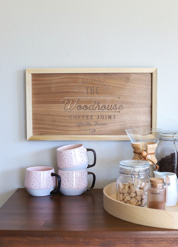 How To Make A DIY Personalized Wood Coffee Shop Sign